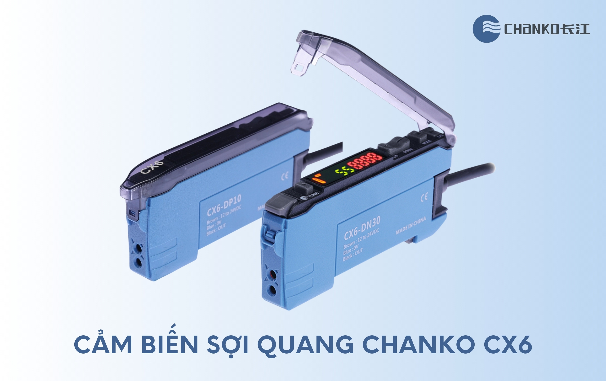 Cảm biến sợi quang CX6 trong thống kê sản phẩm kho hàng